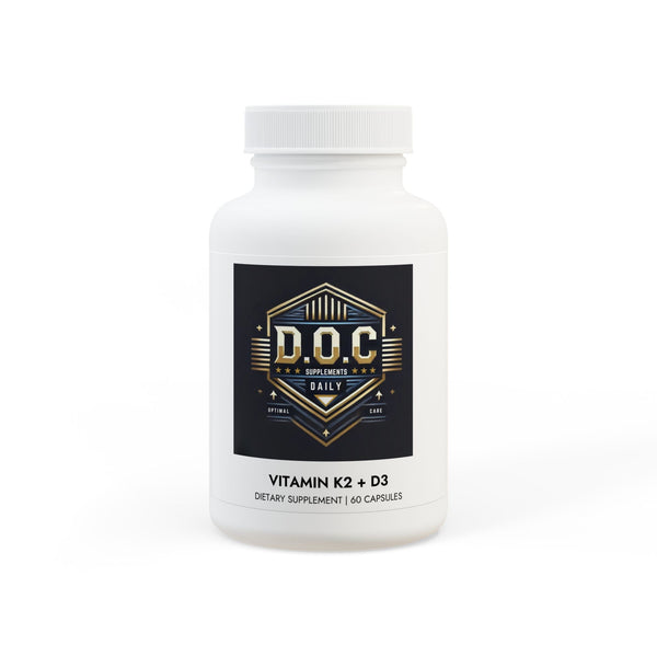 Vitamin K2 + D3 Supplement (60 Capsules)